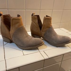 Cognac colored booties. Size 7. Only worn once. Needed a smaller size.